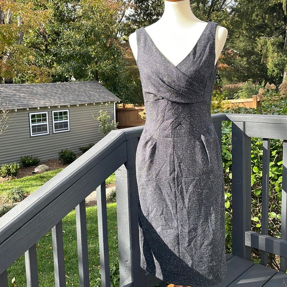 Michael Kors Silk/Wool Tweed Sheath Dress - Picture 2 of 9